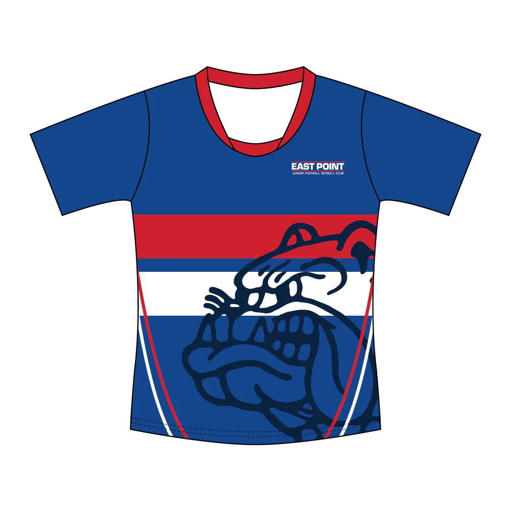 East Point JFNC U17 Netball/U16 Football Warm Up Top